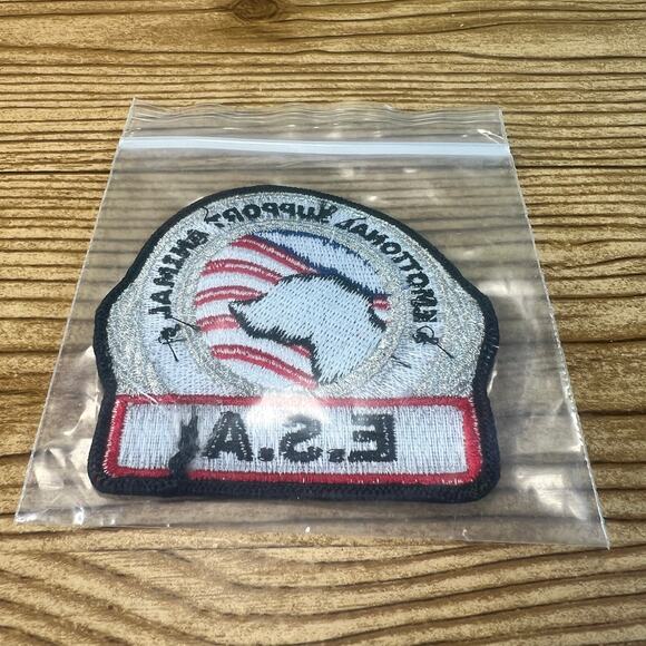 ESA - Emotional Support Animal Metallic Vest Patch 3" x 3" Dog Cat - Picture 2 of 7